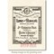 Deep Red Stamps Esprit Parfumerie Label Rubber Cling Stamp 3.2 x 4.2 inches